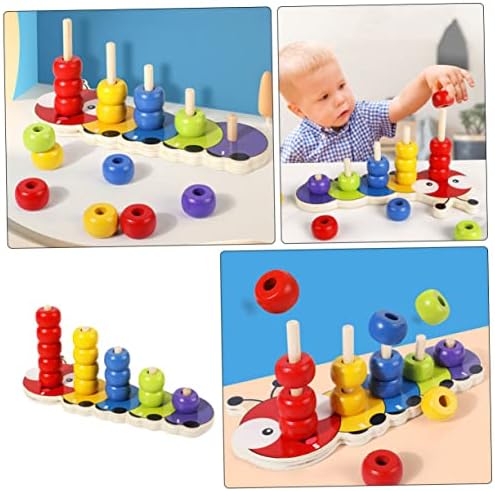 צעצועים 1 סט הצעצועים לחרוזים צעצועים לגיל הרך צעצועים אימוני צעצועים צעצועים חינוכיים צעצוע פעוטות איפור אבן עץ