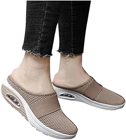 נעלי כרית אורתופדי הליכה מזדמן עם תמיכה קשתית-על-על אוויר נוחות גברים שחור מזדמן החלקה על נעליים CY41
