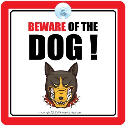 iwantthatsign.com היזהר משלט הכלב, היזהר משלט הכלבים, כלב שמירה, שלט כלב, שלט אבטחה, שלט כלב