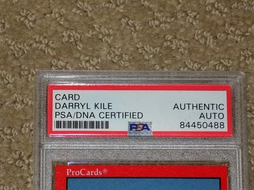 דריל קיל חתם 1989 קולומבוס מודקאטס כרטיס בייסבול אסטרוס PSA Slabbed - כרטיסי חתימה של בייסבול