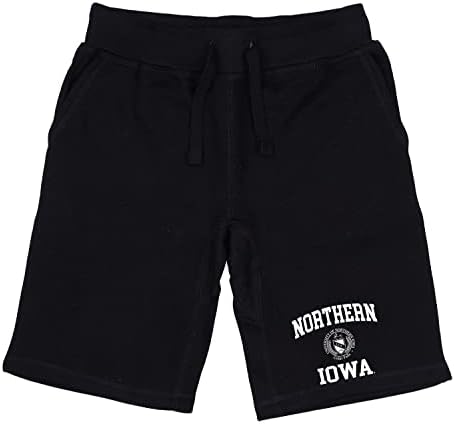 W אוניברסיטת הרפובליקה של צפון איווה פנתרים חותם מכללת המכללה בגיזה מכנסיים קצרים