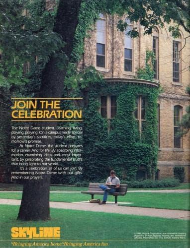 פול הורונג חתם 10/26/1985 נוטרדאם נגד אוניברסיטת אוניברסיטת אוסטרליה תוכנית ג 'יי. אס. איי 38245-מגזיני