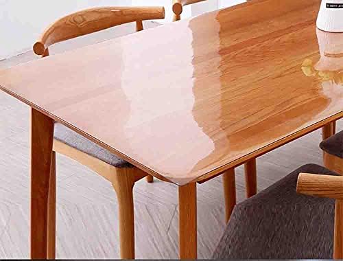 מגן שולחן ויניל ברור אטום למים/מלבן אטום שמן מלבן פלסטיק מכסה שולחן שקוף
