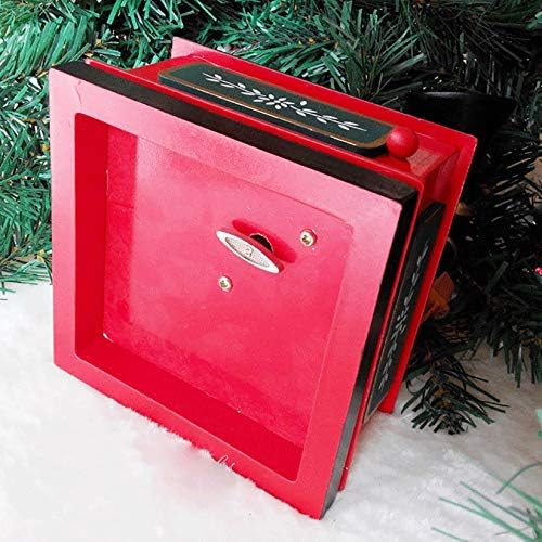 קישוטי חג המולד של Tazsjg קופסא מוזיקה מעץ קופסא קופסא חדר שינה קישוט לקישוט הבית קופסת מוסיקה