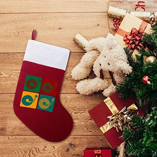 פטיפון מוסיקה ויניל תקליט DJ גרבי גרב תלויים לחג המולד לעץ עץ חג המולד עיצוב בית חופשה