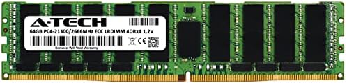 זיכרון זיכרון A-Tech 64GB עבור supermicro sys-f629p3-rc1b-DDR4 2666MHz PC4-21300 ECC עומס מופחת LRDIMM