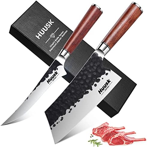 סכין קליבר, 7 יפני מקצועי סכין מטבח, קצבי סכין, יד מזויפת 6 פילה סכין, גבוהה פחמן פלדה חד שף סכין עם ארגונומי