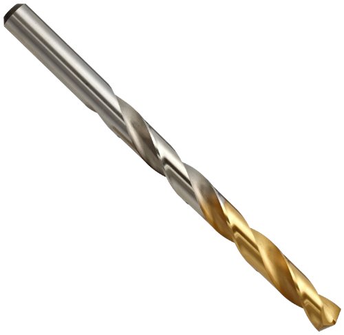 Yg-1 d1gp מהירות גבוהה פלדה זהב-p מקדח עבודה, גימור פח, שוק ישר, ספירלה איטית, 135 מעלות, 5/32 קוטר