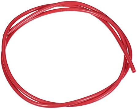 UXCELL PTFE צינור התאמה 1.75 למדפסת תלת מימד צינורות טמפרטורה גבוהה 3.28ft 2mmidx4mmod אדום
