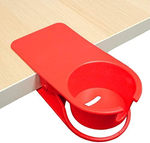 לבן & אדום שתיית כוס מחזיק קליפ עבור שולחן שולחן קצה צד מלחציים על שולחן צד מחזיק למנוע דליפת מים