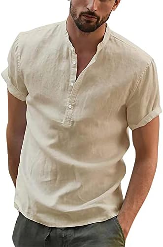 חולצות כפתור לגברים של Zefotim חולצות עם שרוול קצר/ארוך חוף הוואי חוף גוויאברה רזה כושר טשירטים אופנה