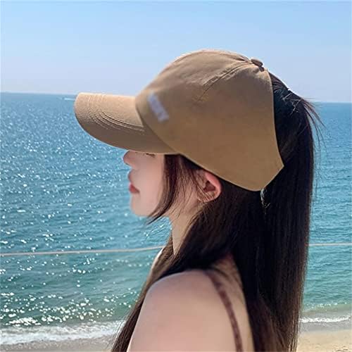 כובע נשים של ברווז לשון בייסבול כובע להראות פנים קטן חצי ריק למעלה יכול להיות קשור קוקו שמש הגנת