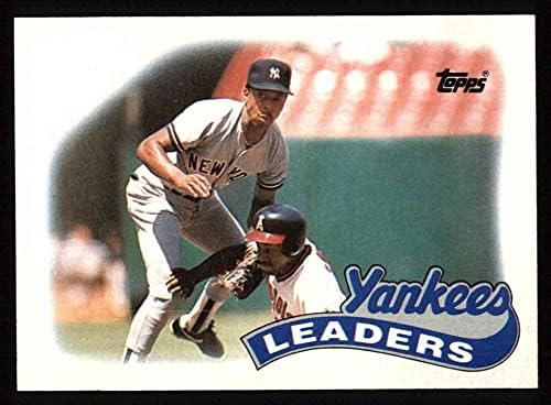 1989 Topps 519 מנהיגי ינקיס ווילי רנדולף ניו יורק ינקי NM/MT Yankees