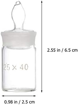 בקבוק שקילת זכוכית Scicalife בצורה נמוכה עם פקק קרקע הניתן להחלפה במשקלו ציוד מעבדת בקבוק כובד