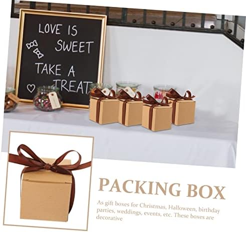 SEWACC 100 ערכות קופסת קנדי ​​קופסת חתונה מעדיפה קופסאות שוקולד נייר קופסת קנדי ​​קופסת שוק שוקולד קופסת
