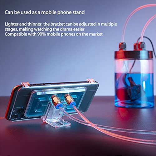 FZZDP טלפון נייד אוניברסלי מים קירור רדיאטור מתכוונן מחזיק מאוורר נייד טלפון קירור מים