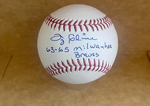 טיי קליין 63-65 מילווקי ברייבס חתום על Auto M.L.Baseball Beckett מאומת