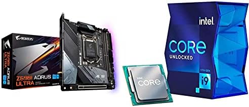 Gigabyte Z590i Aorus Ultra & Intel Core I9-11900K מעבד שולחן עבודה 8 ליבות