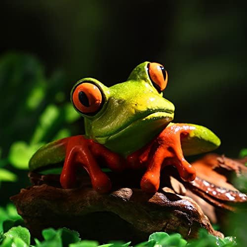 טוינדונה 1 pc תלת מימד צפרדע צפרדע פיקוח מחשב תפאורה, פסל אספנות מצחיק בית מלאכה מבטא דקורטיבי של