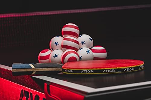 סטיגה 6 כוכבי חבילה/פסים כדורי טניס שולחן - 40 ממ ITTF גודל ויסות משקל פינג פונג כדורי פונג