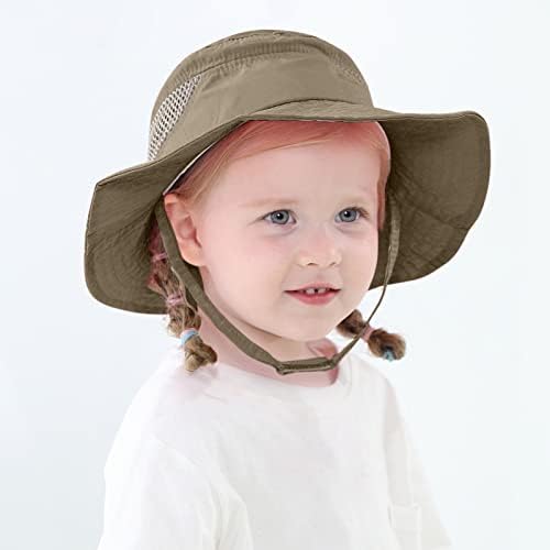 1-4Y רשת שמש ילדים חוף דיג בנים כובע כובע כובע בנות בנות כובעי הגנה על שמש קיץ מתקפלים לילדים