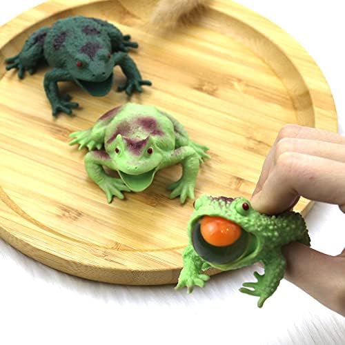 סחוט צעצועים לקשקש כדורי צפרדע 3 יח 'משחק חושי מחושב לטובת יום הולדת מתנות למסיבות מבוגרים הקלה מדטרת