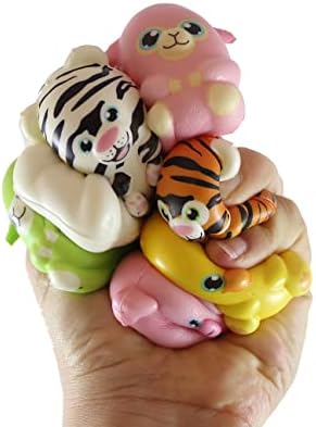 סט של 12 צעצועים חמודים של מיקרו שמנמן חמוד איטי - צעצועים קשוחים - מיני פשעים של בעלי חיים -