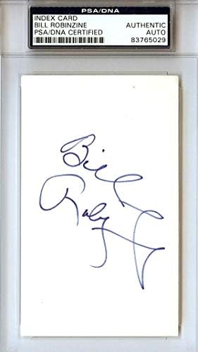 ביל רובינזין חתם על כרטיס אינדקס 3 על 5 קנזס סיטי קינגס 83765029-חתימות חתוכות באנ. בי. איי