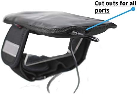 Navitech שחור ריצה/ריצה/רכיבה על אופניים עמיד במים עמידה בספורט תואם ל- Google Pixel 3A XL