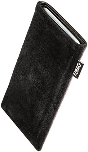Fitbag Fusion שחור/שחור מותאם אישית מותאם אישית עבור Samsung Galaxy Note N7000. כיס תערובת מעור של נאפה/זמש עם