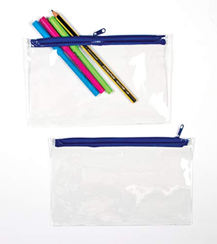 בייקר רוס AG332 מקרי עיפרון שקופים - חבילה של 10, לילדים לצייר, להתאים אישית ולהשתמש בהם לפרויקטים של