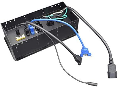 Jacepfy טבלה כוח מולטימדיה קישוריות תיבת קישוריות לחדר לימוד ועידה עם 2 Outlet, RJ45, USB3.0, HDMI, VGA,