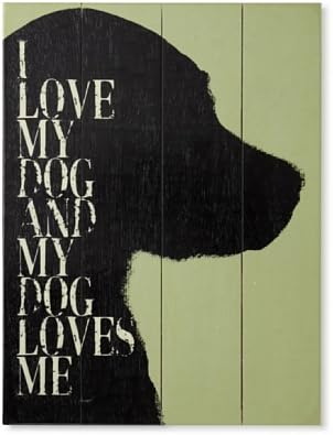 עיצובים של ווידן לשלטים של ארטהאוס אני אוהב את הכלב שלי והכלב שלי אוהב אותי