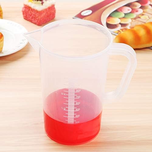 כוס מדידת פלסטיק אלביבי שפוך כוס מים כד קנקן עם/בלי מכסה למים קרים תה קרח שקוף 1000 מל