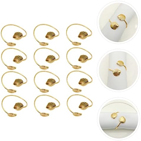 עיצוב חתונה של המוטון 12 יחידות טבעת טבעת אביזרי טבעת אביזרי מתכת קישוט