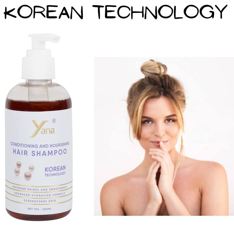שמפו שיער של יאנה עם טכנולוגיה קוריאנית שמפו טבעי לנפילת שיער לגברים