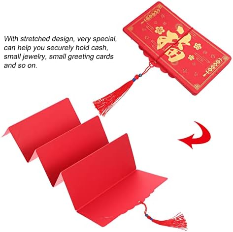 2 יחידות 2022 סיני חדש שנה אדום מעטפת פו אופי מזל כסף אדום מנות סיני פסטיבל הונג באו כסף מעטפות עבור