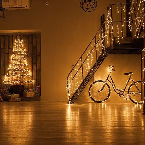 אורות פיות לידור 200 אורות חזיזים LED 30ft תקע פנימה חוט כוכבים חיצוני אור לחדר שינה חג המולד חג ההודיה