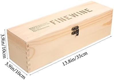 גנזונו עיצוב חתונה קופסת יין קופסת יין יחידה קופסת אריזת אריזת מתנה קופסת מעץ קופסת מתנה לאחסון מעץ עם