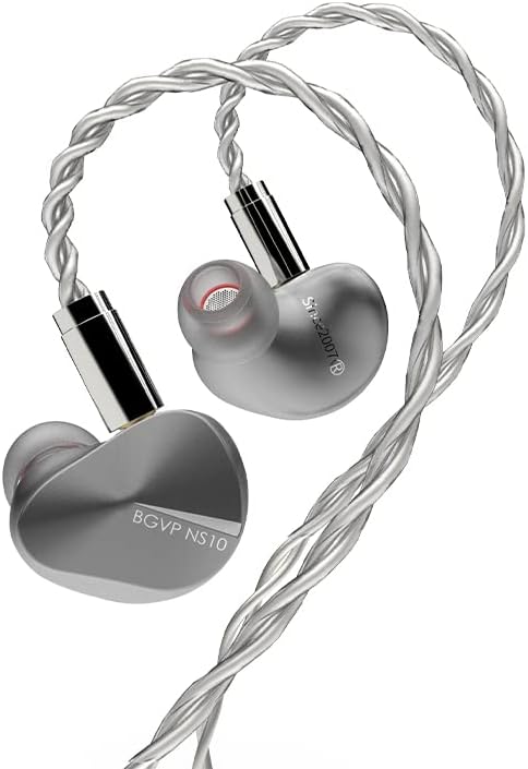 אוזניות BGVP NS10 8BA+2DD היברידי יחידת הכונן באוזן אוזן אוזן אוזניות צג אוזניים עם כבל MMCX הניתן להחלפה