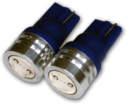 TuningPros LEDIS-T10-BHP1 מתג הצתה נורות LED נורות T10 T10, סט גבוה של LED כחול 2-PC