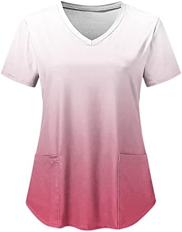 מודפס שרוול קצר 2023 קיץ לנשימה חולצות לנשים חולצות טרנדי מקרית כיכר צוואר רופף בכושר