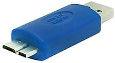 USB 3.0 זכר למיקרו USB 3.0 מתאם זכר כחול