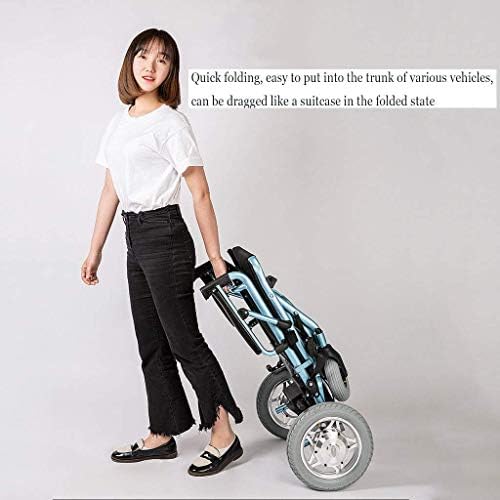 כיסא גלגלים נייד מתקפל כיסא גלגלים קל משקל כונן כיסא גלגלים עם כוח חשמלי או להשתמש בו ככיסא גלגלים ידני מערכת