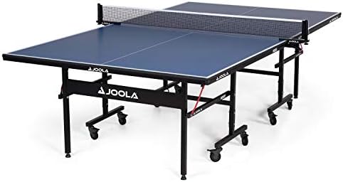 JOOLA Inside - שולחן טניס מקורה שולחן מקורה MDF מקצועי עם מהדק מהיר פינג פונג רשת ופוסט סט - הרכבה קלה של