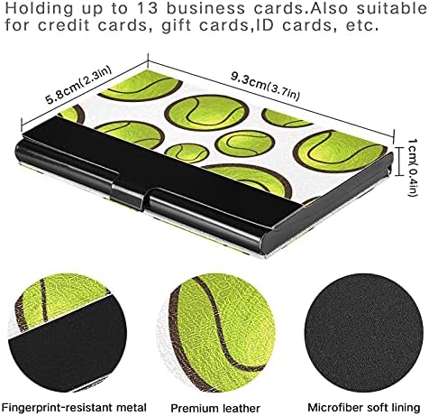 טניס כדור עסקים כרטיס מחזיק עבור נשים גברים עסקים כרטיס בעל מקרה עם עור שם אשראי כרטיס מזהה כרטיס מתנת