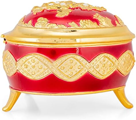 גוון זהב של HAELO אדום לב תכשיטי מוסיקה תכשיטים מוסיקה קופסת תכשיטים