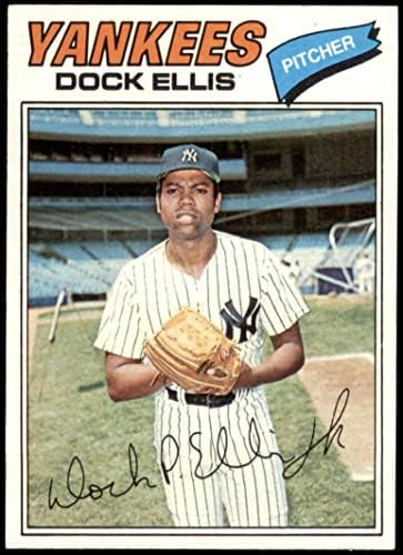 1977 Topps 71 Dock Ellis ניו יורק ינקי אקס/MT+ Yankees