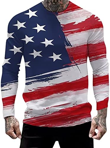 חולצות T קיץ גברים חולצות גברים 1776 יום העצמאות גרפי שרוול ארוך שרוול קצר שרוול ארוך ציוד קר ארוך
