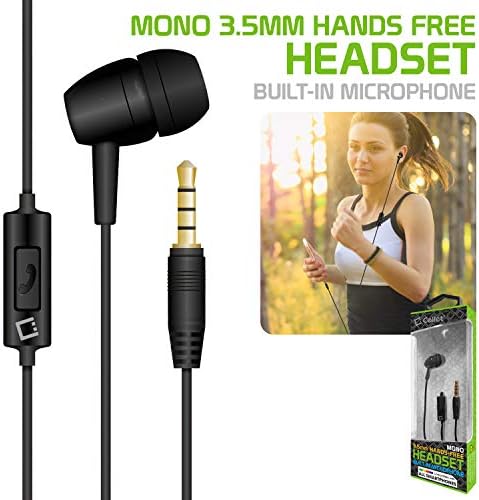 Pro Mono Earbud תואם ללא ידיים עם Samsung SM-T2105 עם מיקרופון מובנה ושמע בטוח ברור ובטוח!
